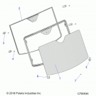 RANGER 1000 CREW NSTR FACTORY CHOICE 49S & 50S (R20RSU99/A/B) Body, windshield, fixed - r20rsu99  /  a  /  b (c7...