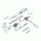 RZR 1000S 60 INCH EPS TRACTOR Drive train, main gearcase internals - z20ass99c2 ...