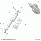 RZR 1000S 60 INCH EPS TRACTOR Suspension, front shock mounting - z20ass99c2  /  ...