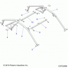 RZR PRO XP Chassis, cab frame - z20ra_92ac  /  bc  /  ak  /  ...