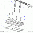 RZR Engine, valve cover, sparkplugs and wires - z20ase...