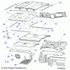 RANGER 1000 CREW NSTR FACTORY CHOICE 49S & 50S (R20RSU99/A/B) Opt, roof, prep, rear close off, cover, hood liner...