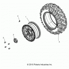 POLARIS GENERAL 1000 PREM (G20GAP99AM) Wheels, front - g20gap99am (701524)