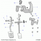 RANGER 902D EU/TRACTOR Brakes, pedal - r20rred4f1  /  n1  /  sd4c1 (c7008...