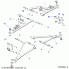 RZR TURBO PRO XP LT Suspension, front control arms - z20rab92lr  /  d9...