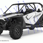 RZR PRO XP 4 Body, decals - z20r4b92ac  /  bc  /  ak  /  bk  / ...
