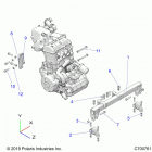 RANGER 1000 CREW FULLSIZE PS FO (R20T6U99AM/AS/BM/BS) Engine, mounting - r20t6u99am  /  as  /  bm  /  bs...