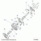 RANGER 1000 CREW FULLSIZE PS FO (R20T6U99AM/AS/BM/BS) Drive train, clutch, primary - r20t6u99am  /  as  ...