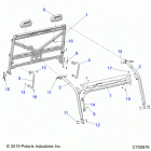 RANGER 1000XP EPS EU/TR/ZUG Chassis, cab frame - r20rre99j1 (c700876)