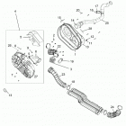 POL GEN 1000 DLX ABS EPS EU TR ZUG  (G20GAE99F2/EFS/BFM/BCM/SFS/SC2) Drive train, clutch cover and ducting - g20gae99f2...