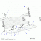 RANGER 1000XP EPS EU/TR/ZUG Body, seat belt and mounting - r20rre99j1 (c700332...