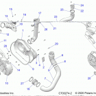 RZR XP 4 1000 POLAND (Z20N4E99NC) Drive train, clutch cover and ducting - z20n4e99nc...