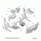 RANGER 1000XP RC CREW Body, front floor and rockers - r20rsk99aa  /  ax ...