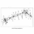 RZR XP 4 Drive train, front gearcase - z20n4e99ac  /  al  /...