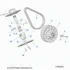 RANGER 1000XP PS NSTR RC Drive train, secondary clutch - r20rrw99a9  /  aa ...