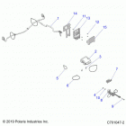RZR 570 Electrical, box harness,  reg, relay, ecm - z20cha...