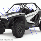 RZR PRO XP Body, decals, standard - z20ra_92ac  /  bc  /  ak ...