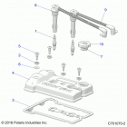 RZR 1000S 60 INCH EPS TRACTOR Engine, valve cover - z20ass99c2  /  ch (c701070-2...
