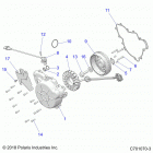 RZR 1000S 60 INCH EPS TRACTOR Engine, stator and flywheel - z20ass99c2  /  ch (c...