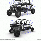 RZR XP 4 1000 POLAND (Z20N4E99NC) Body, decals - z20n4e99nc (900166)