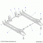 RZR PRO XP Body, seat mounting, pass. - z20ra_92ac  /  bc  / ...