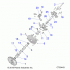 RANGER 1000XP PS CREW NSTR Drive train, primary clutch - r20rsu99aa  /  ax  /...