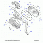 RANGER 902D EU/TRACTOR Drive train, clutch cover and ducting - r20rred4f1...