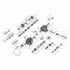 RANGER 1000XP PS NSTR RC Drive train, main gearcase internals - r20rrw99a9 ...