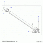 POL GEN 1000 DLX ABS EPS EU TR ZUG  (G20GAE99F2/EFS/BFM/BCM/SFS/SC2) Drive train, rear prop shaft - g20gae99f2  /  efs ...