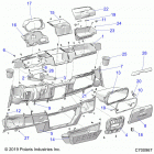 RANGER 1000XP CREW PS MUD Body, dash - r20rsm99al (c700967)