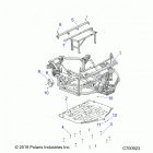 RANGER 902D EU/ISRL TRACTOR Chassis, main frame and skid plates - r20rred4j1 (...