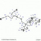 RZR 1000S 60 INCH EPS TRACTOR Brakes, brake lines and master cylinder - z20ass99...