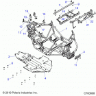 RZR 1000S 60 INCH EPS TRACTOR Chassis, main frame and skid plate - z20ass99c2  /...