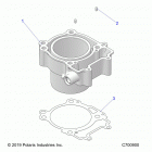 RANGER 570 EPS HDPE HD Engine, cylinder - r20mae57d7 (c700900)