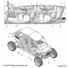 RZR XP 4 TURBO S Body, decals common - z20p4l92ag  /  ap  /  bg  / ...
