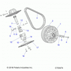 RANGER 1000XP PS CREW NSTR Drive train, secondary clutch - r20rsu99aa  /  ax ...