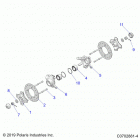 RZR PRO XP Suspension, front carrier and hub - z20ra_92ac  / ...