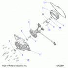 RANGER 570 EPS HDPE HD Engine, stator cover and flywheel - r20mae57d7 (c7...