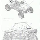 RZR XP TURBO S Body, decals, graphics, matte navy - z20pal92ap  /...