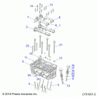 RZR XP TURBO 3PC Engine, cylinder head and valves - z20nae92kl (c70...