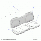 RANGER 1000 CREW NSTR FACTORY CHOICE 49S & 50S (R20RSU99/A/B) Body, seat asm. rear - r20rsu99  /  a  /  b (c7004...
