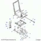 RZR 1000S 60 INCH EPS TRACTOR Body, seat base, adjuster - z20ass99c2  /  ch (c70...