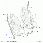 RZR PRO XP 4 Body, seat belt mounting, front, standard - z20r4e...