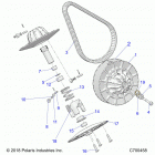 RANGER Drive train, secondary clutch - r20rrr99a  /  b (c...