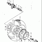 LT125 1983-1984 Front wheel (model e)