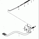 LT125 1983-1984 Задний тормоз