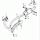 LT125 1983-1984 Глушитель