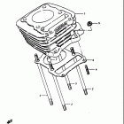 LT125 1983-1984 Цилиндр