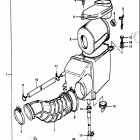 LT125 1983-1984 Воздухозаборник