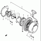 LT125 1983-1984 Recoil starter (l:57.5)